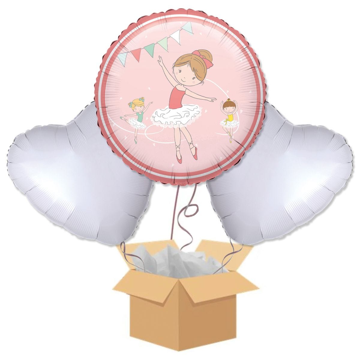Little Dancer Balloon Bouquet - Delivered Inflated