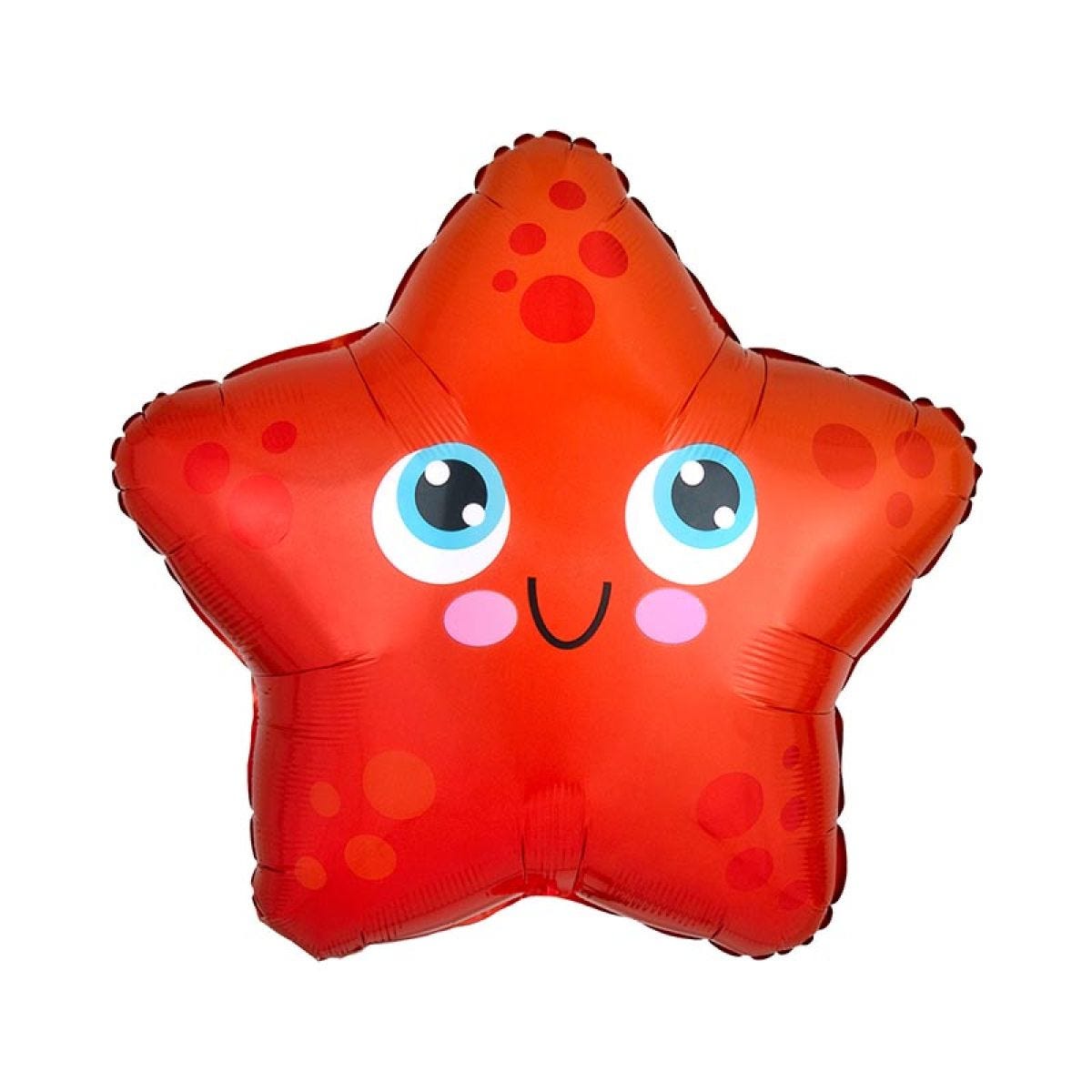 Star Fish Shaped Balloon - 17" Foil
