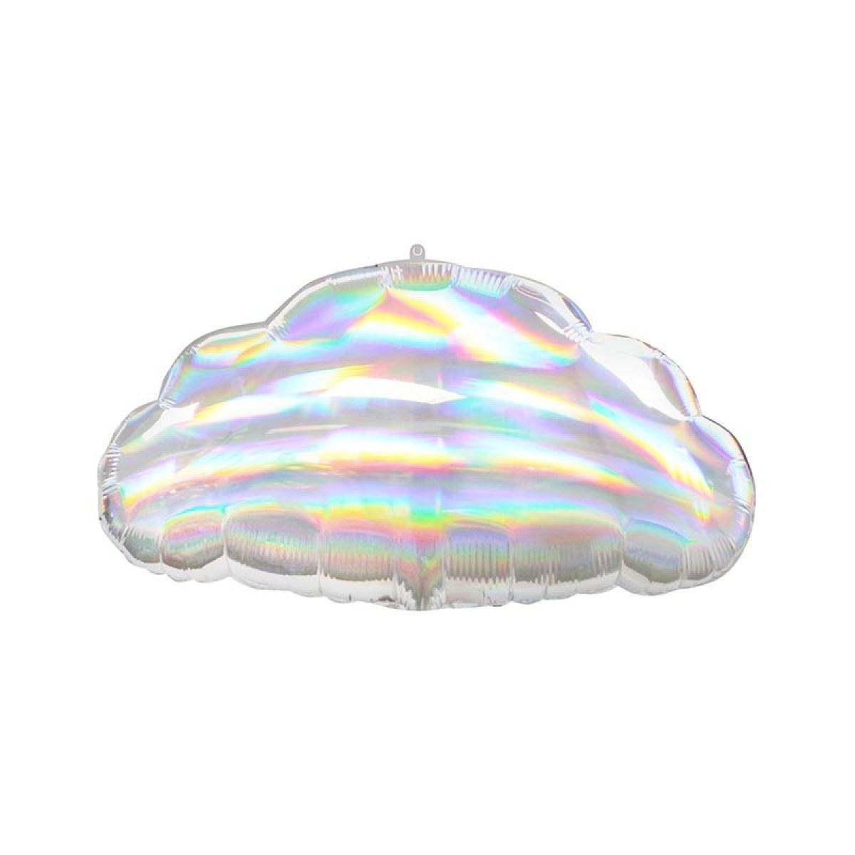 Iridescent Cloud Shaped Balloon - 23" x 12" Foil