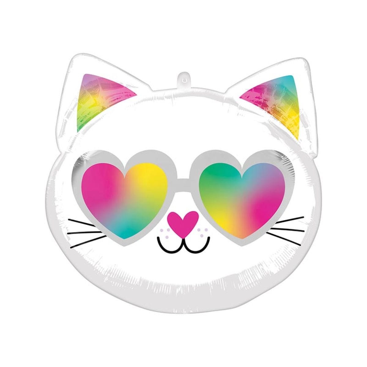 Cool Kitty Shaped Balloon - 17" x 17" Foil