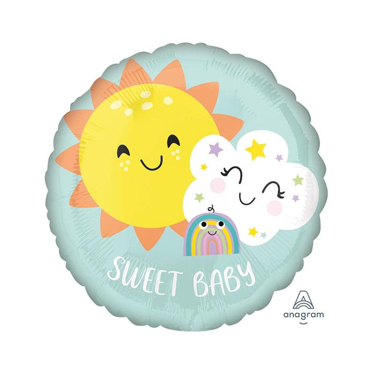 Sweet Baby Rainbow Balloon - 18" Foil