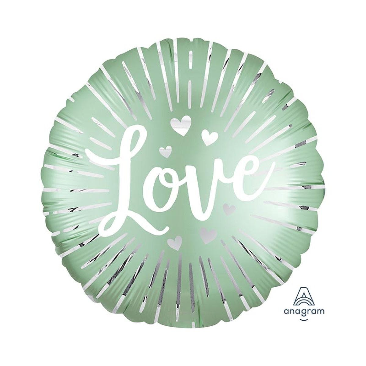 Satin Love Burst Balloon - 18" Foil