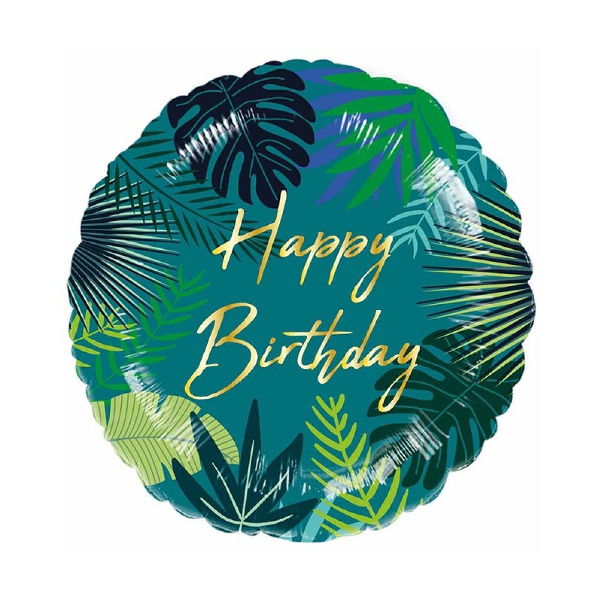 Tropical Happy Birthday Balloon - 18" Foil