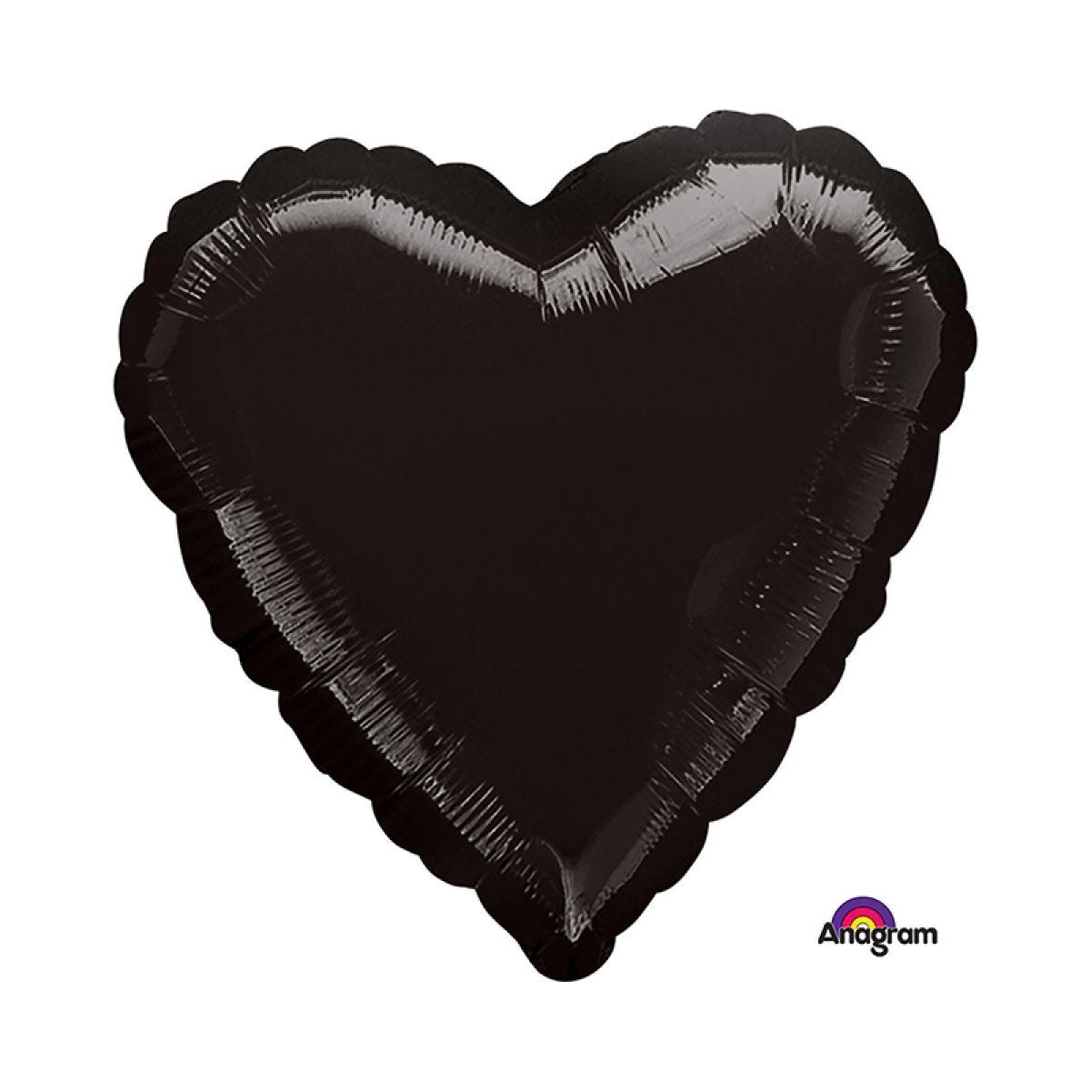 Black Heart Balloon - 18" Foil