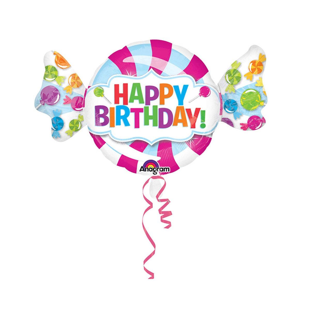 Sweet Shop Happy Birthday Balloon - 40" Foil