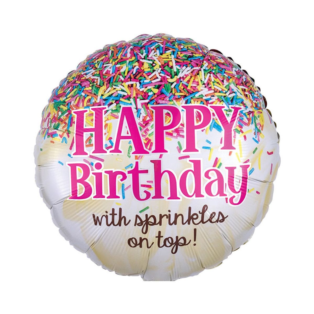 Sprinkles on Top Happy Birthday Balloon - 18" Foil