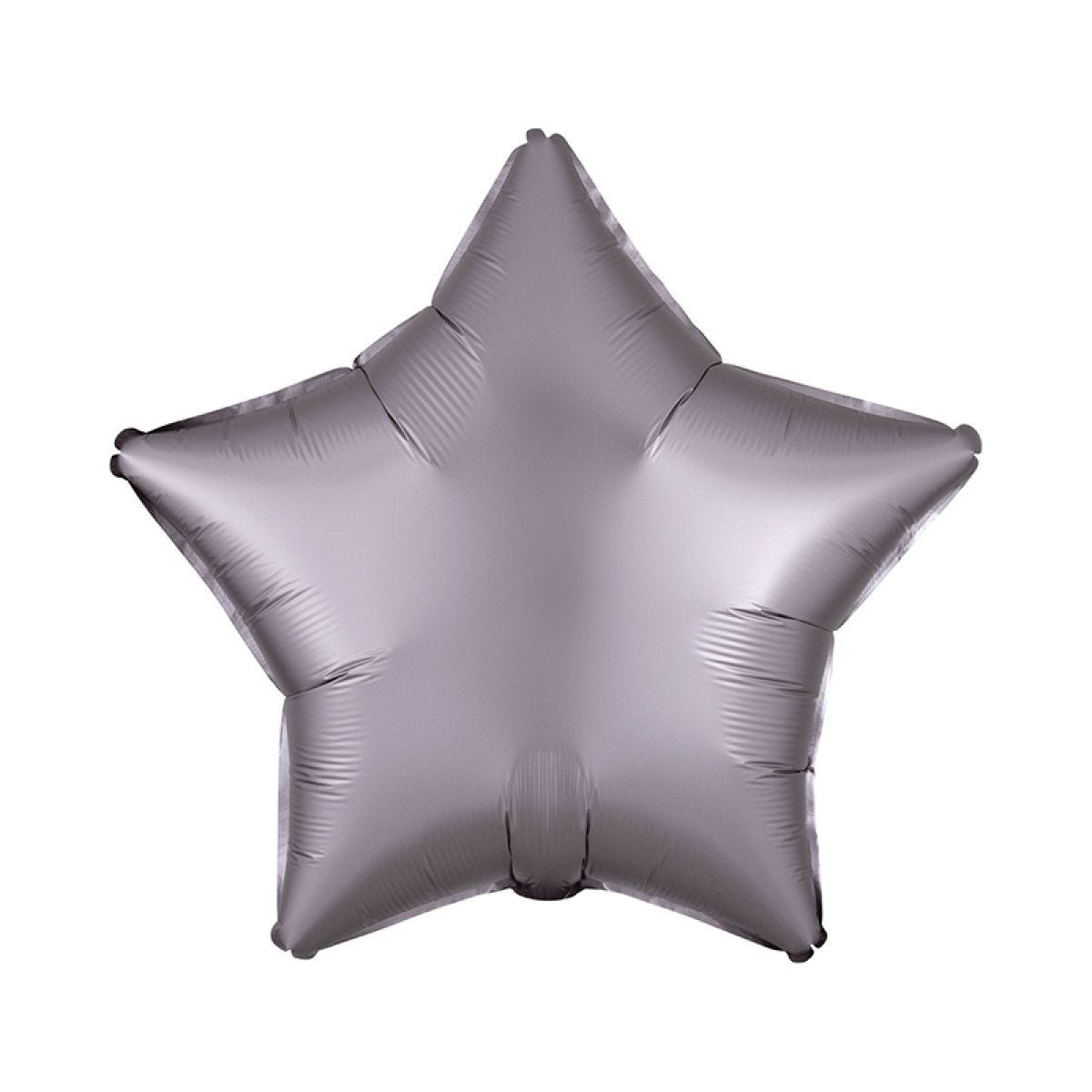 Satin Luxe Greige Star Balloon - 18" Foil