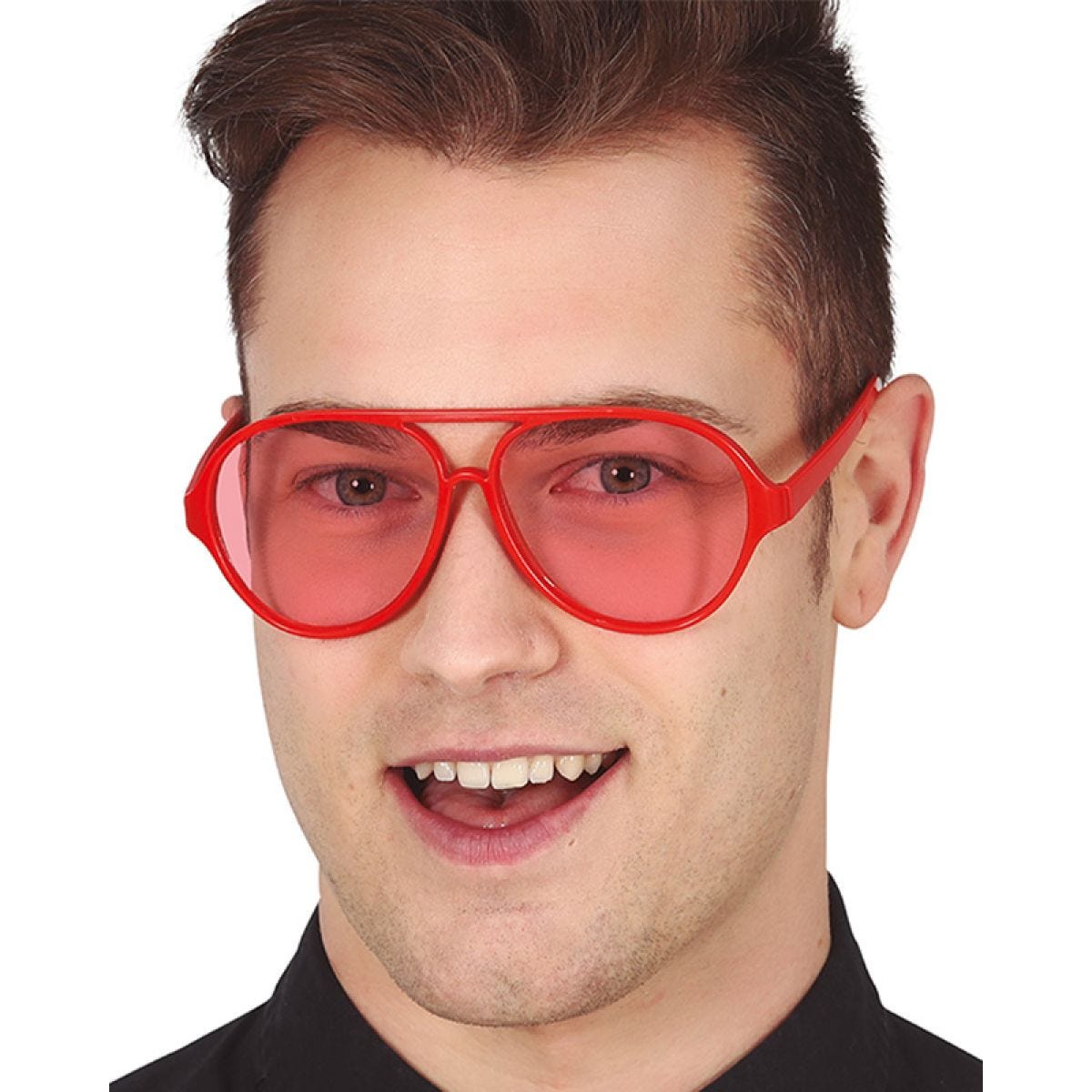 Red Aviator Glasses