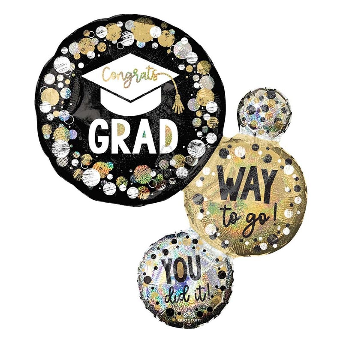 Grad Way to Go Supershape Balloon - 22" x 28" Foil