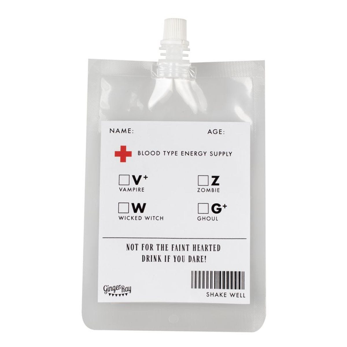 Blood Bag Drinking Pouch (5pk)