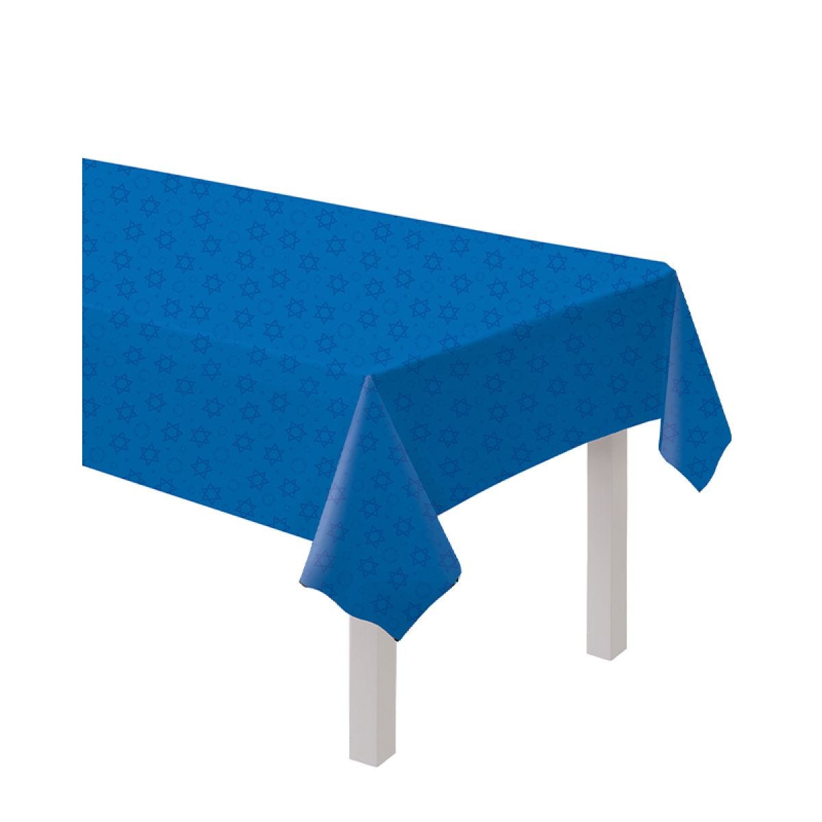 Hanukkah Flannel Backed Vinyl Tablecover - 1.3m x 2.3m