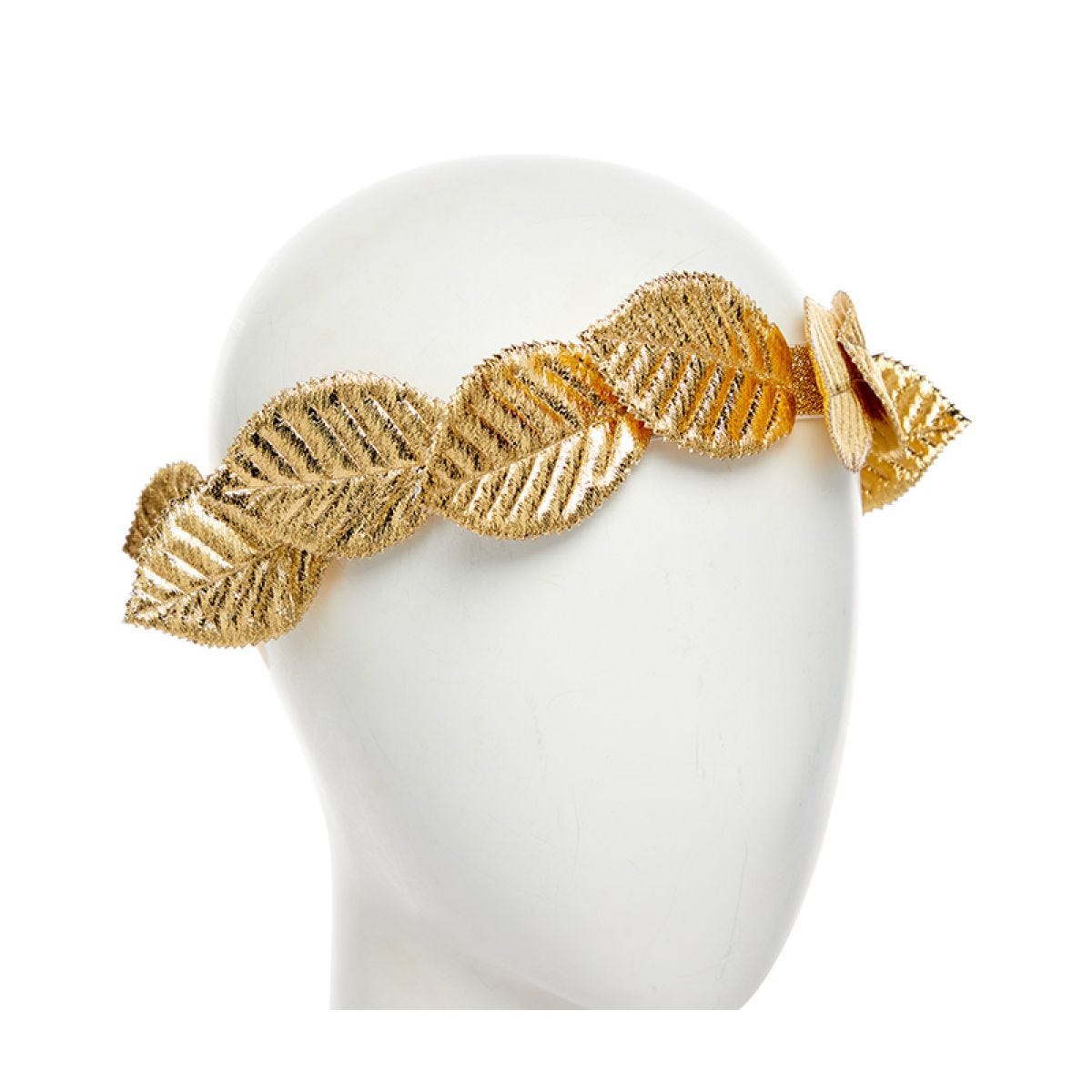 Gold fabric Leaf Headband