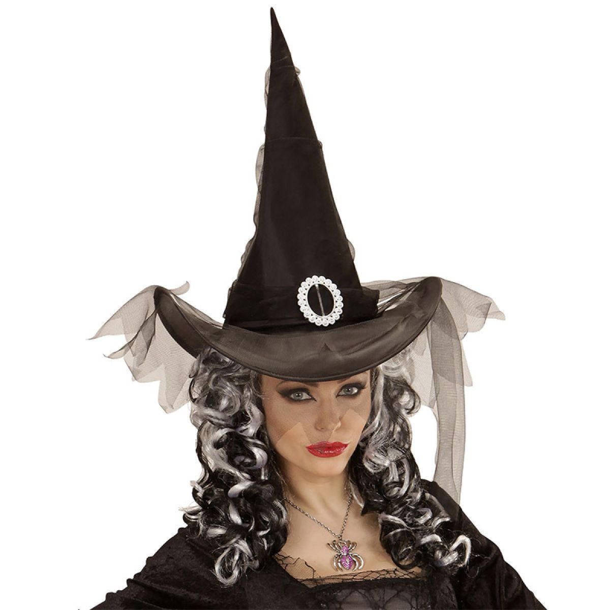 Black Witch Hat With Tulle