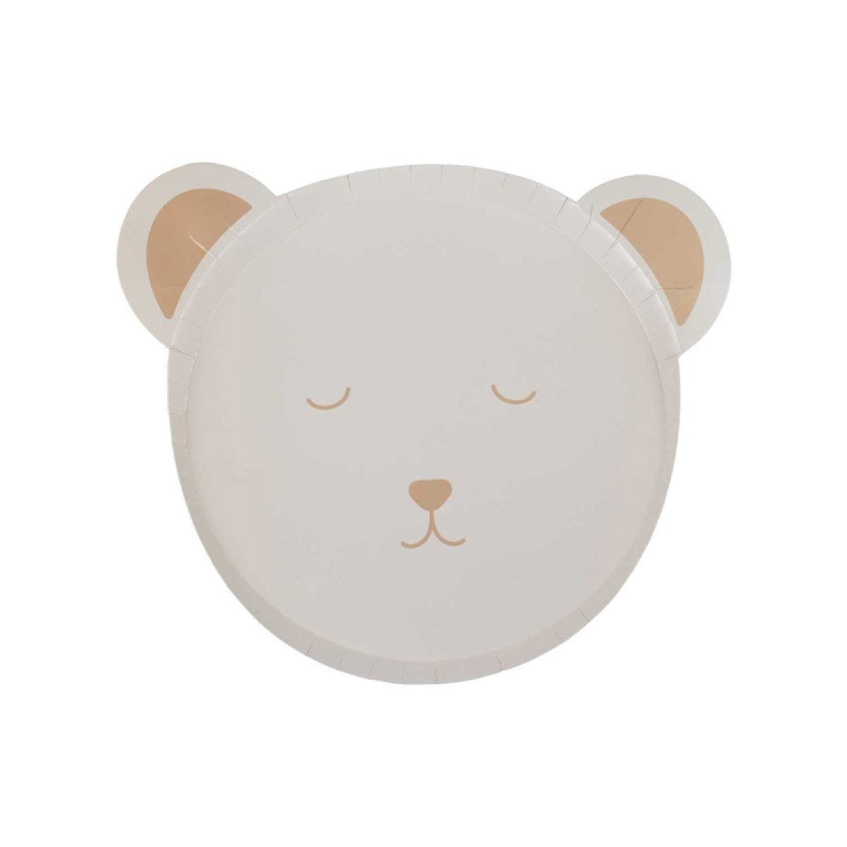 Teddy Bear Baby Shower Paper Plates - 25cm x 29.2cm (8pk)