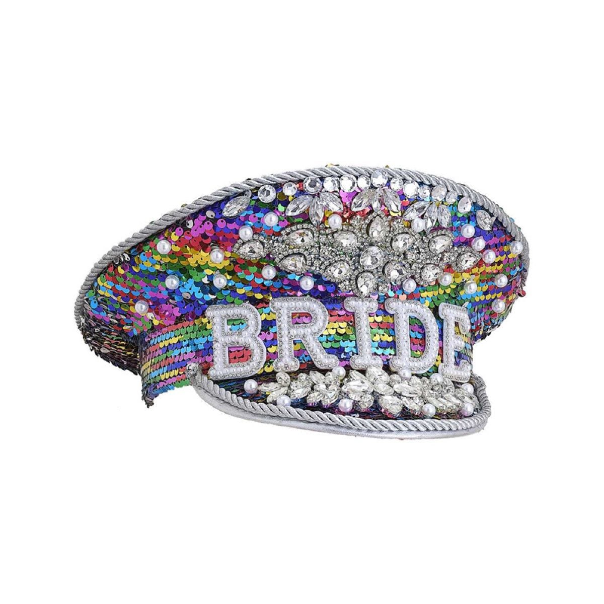 Embellished Bride Hat - 28cm x 28cm