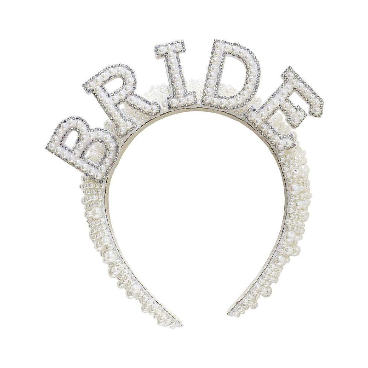 Bride Pearl Headband - 18cm x 17cm