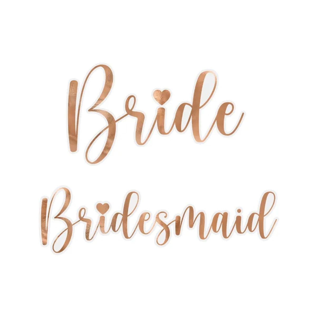 Bride & Bridesmaid&apos;s Glass Stickers (6pcs)