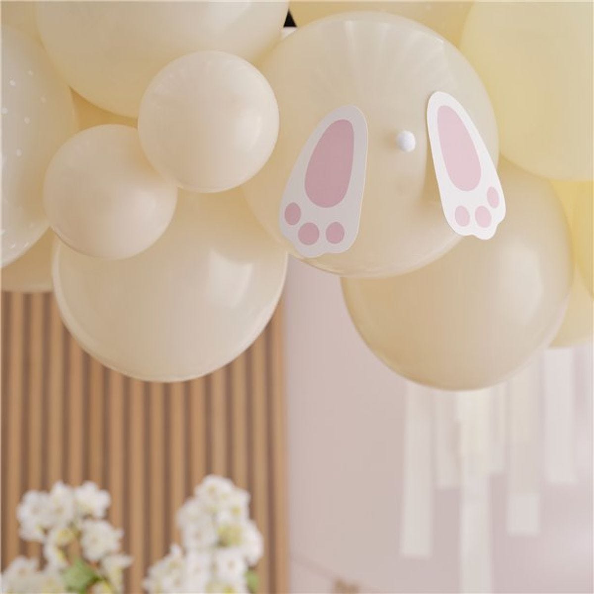 Hey Bunny Pastel Balloon Arch & Streamers