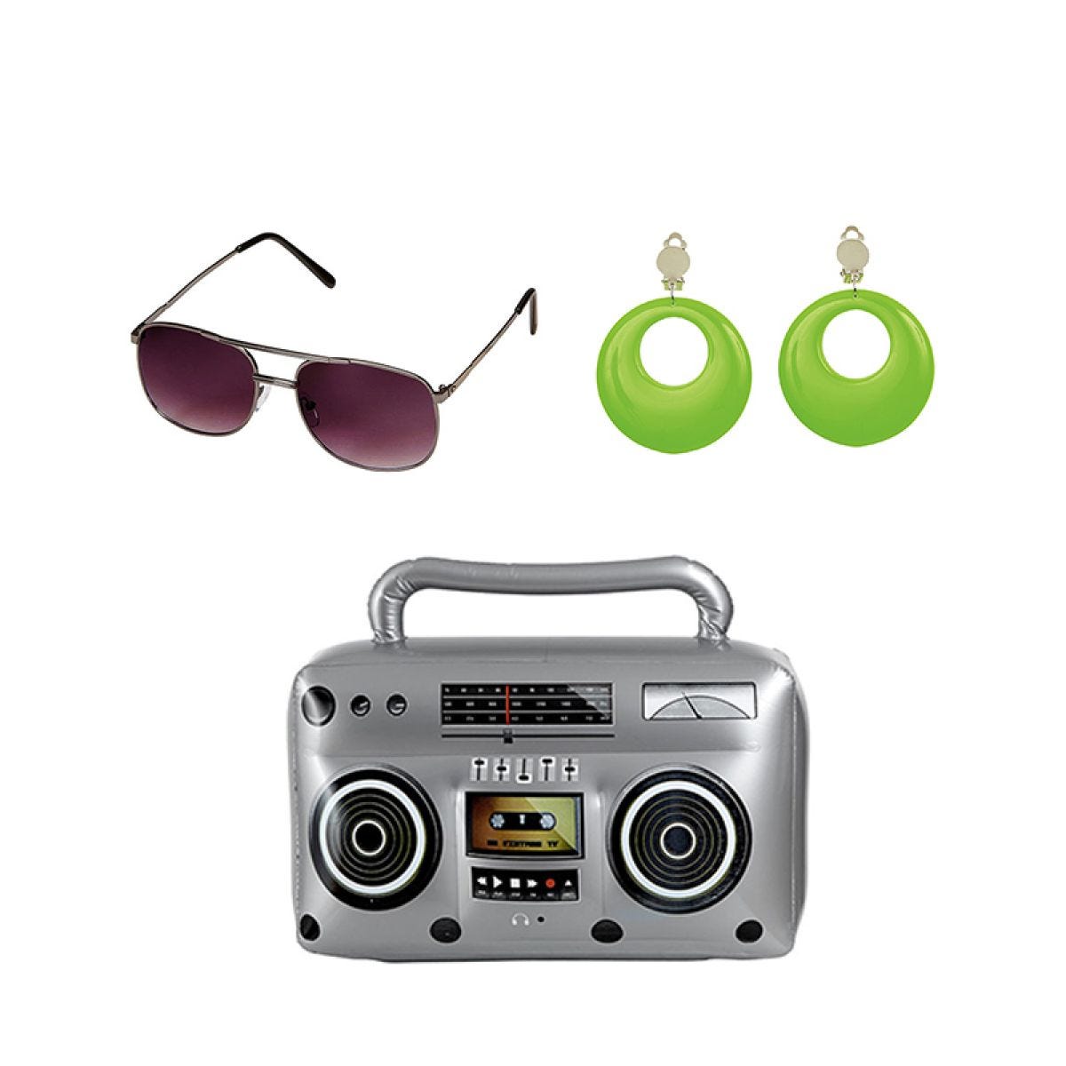 Green 80&apos;s Inflatable Accessory Kit