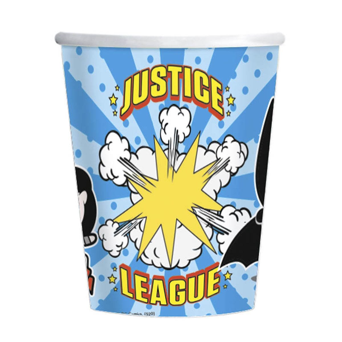 Justice League Paper Cups - 250ml (8pk)
