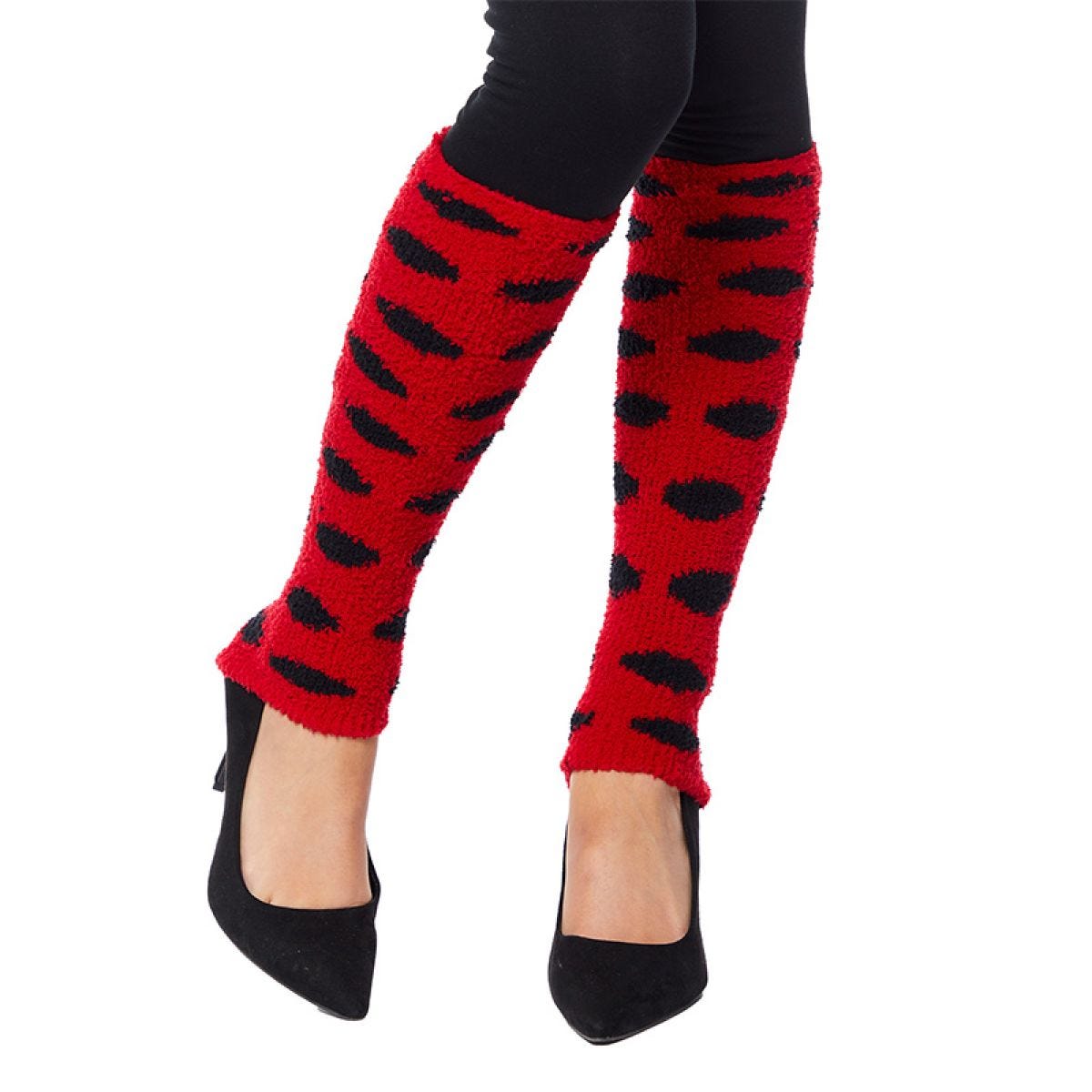 Ladybug Leg Warmers - Adult
