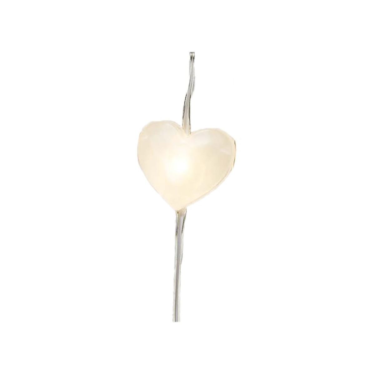 White Heart LED String Lights - 3m