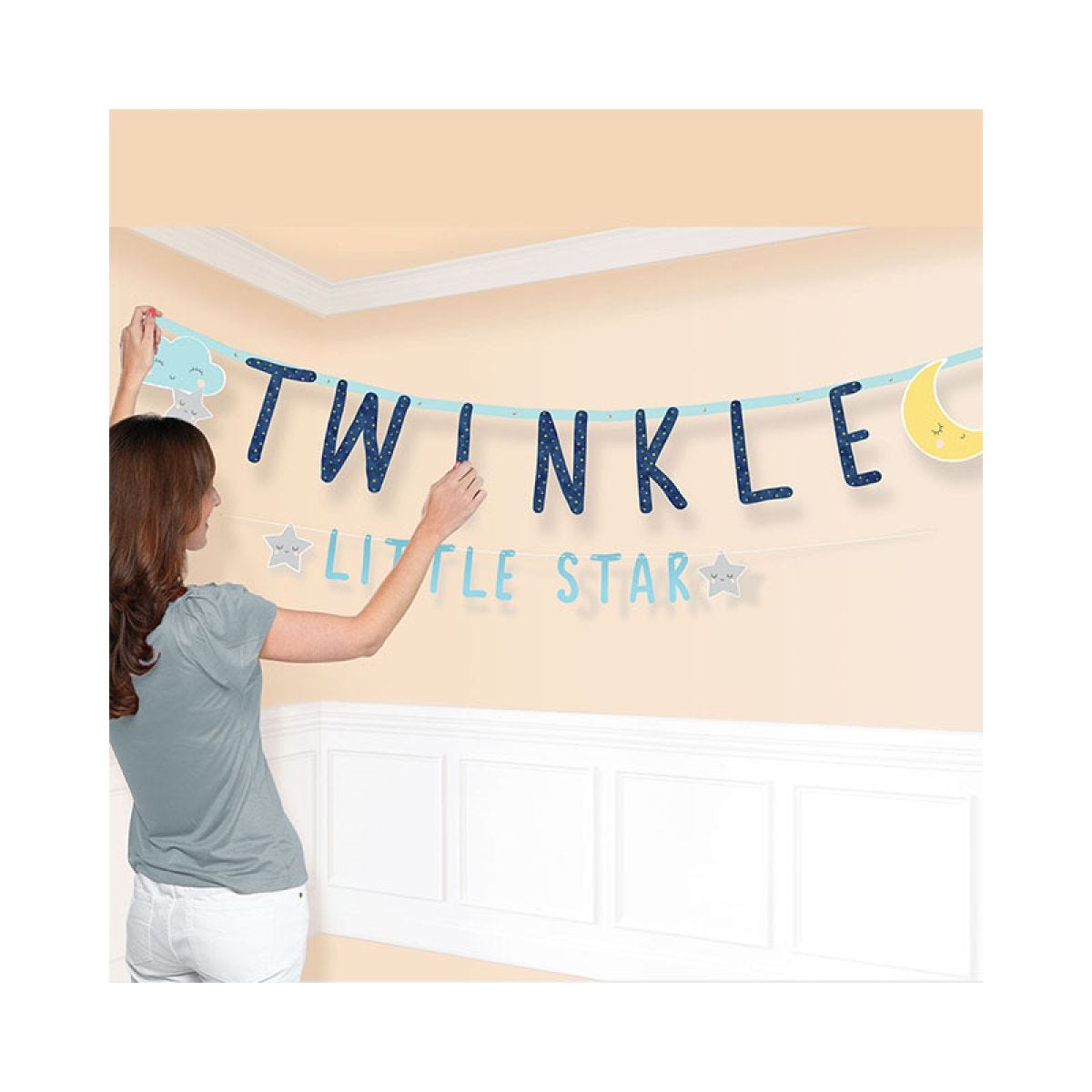 Twinkle Little Star Jumbo Paper Letter Banner - 1.8m
