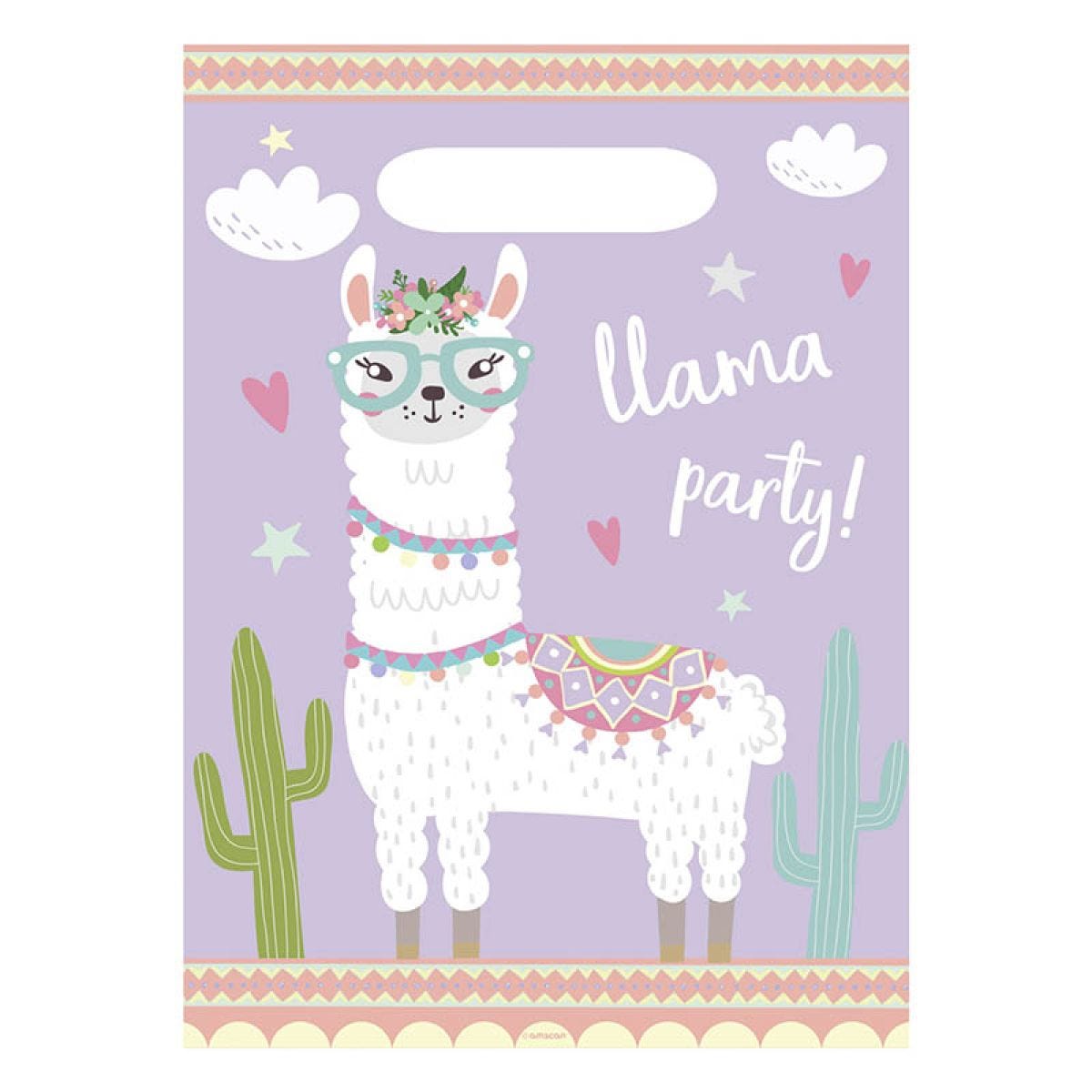 Llama Paper Party Loot Bags (8pk)