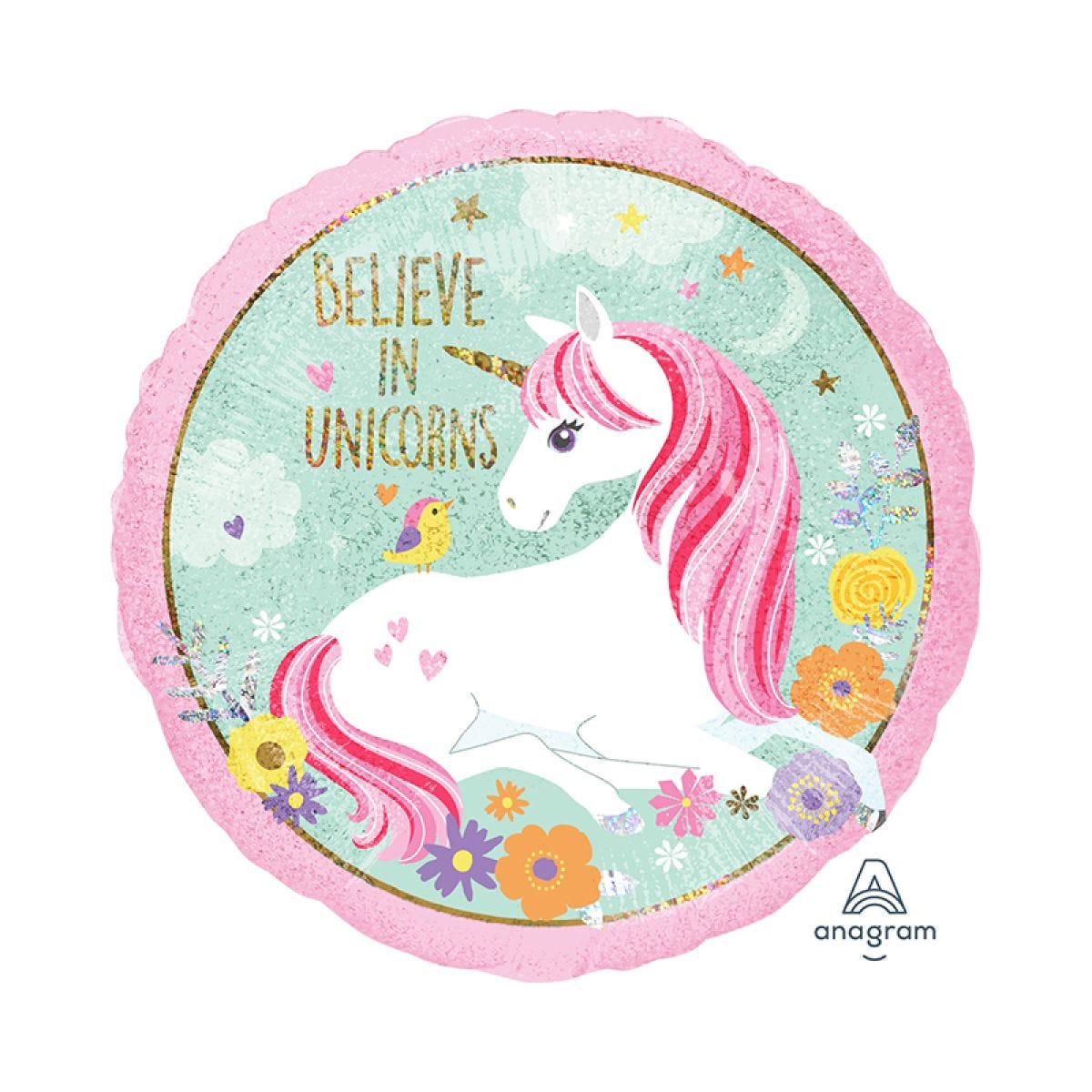 Magical Unicorn Balloon - 18" Foil Balloon