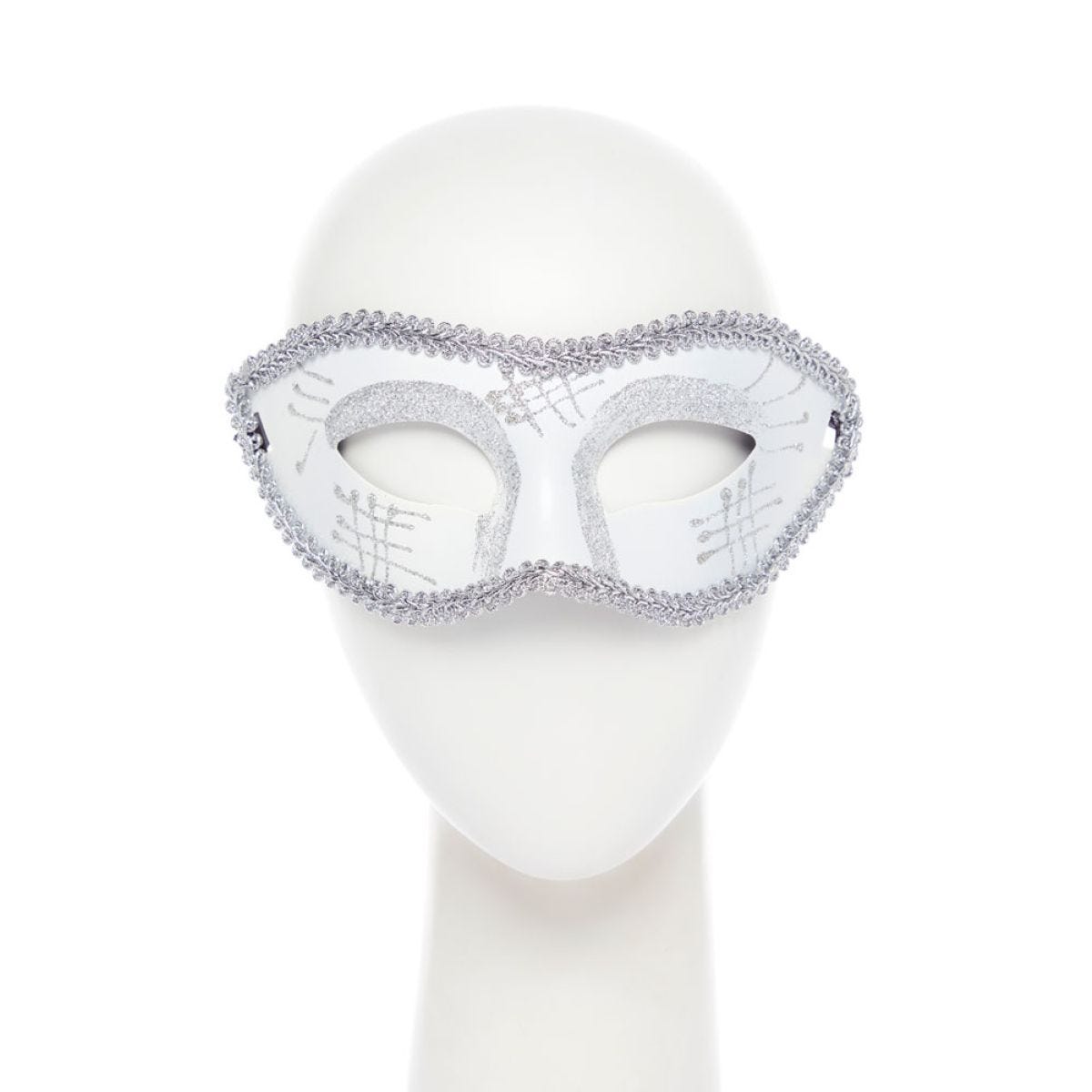 White Mask with Glitter