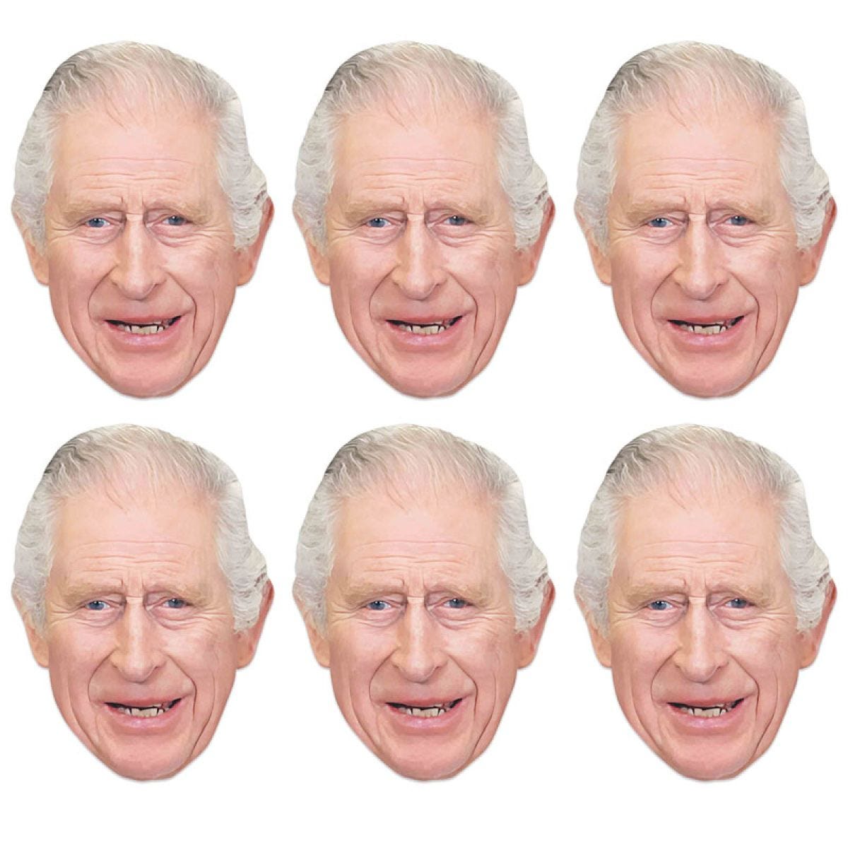 King Charles III Card Masks (6pk)