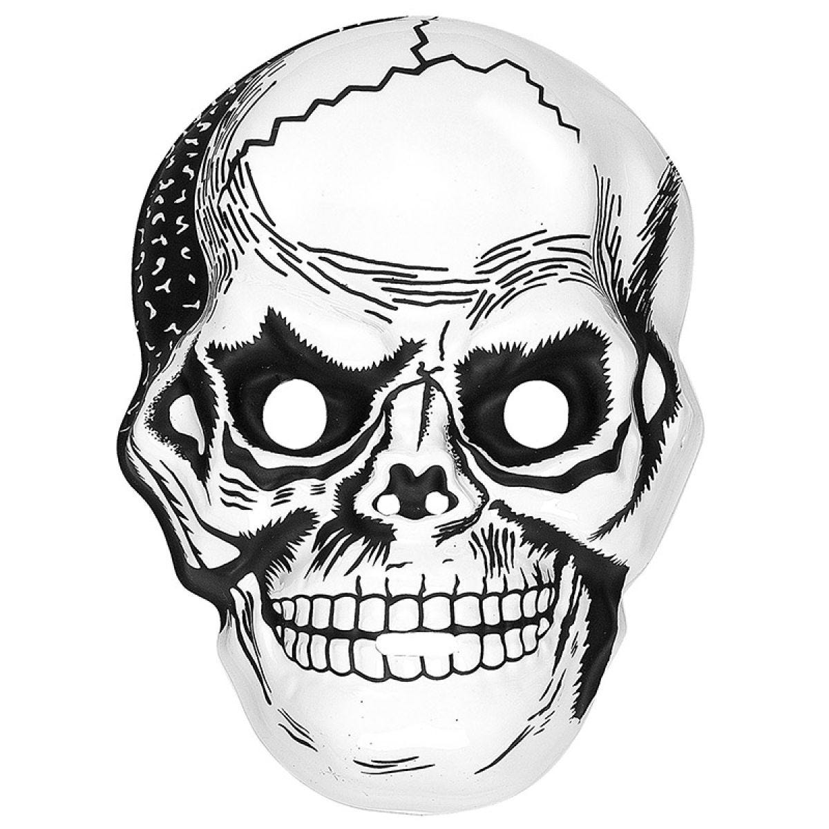 Skull Mask Plastic - Adult