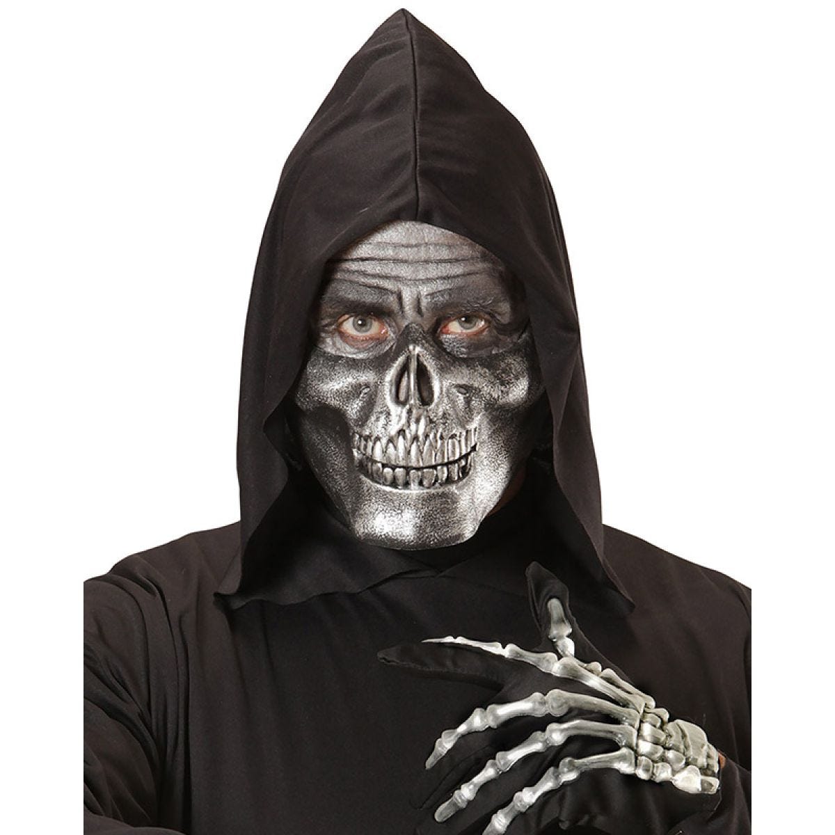 Metallic Skull Chin Mask