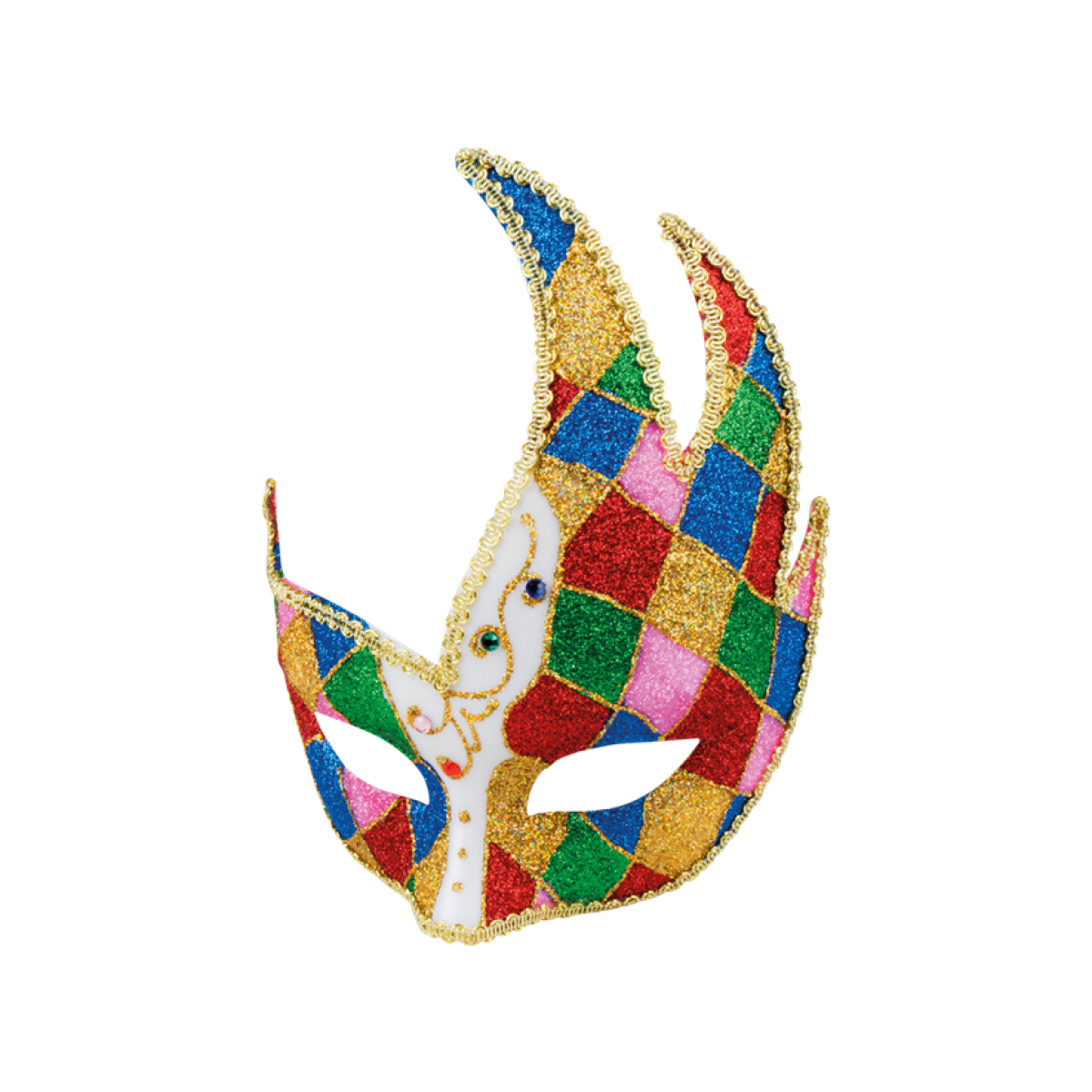 Carnival Jester Masquerade Mask