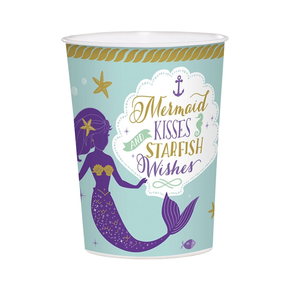 Mermaid Wishes Plastic Favour Cup