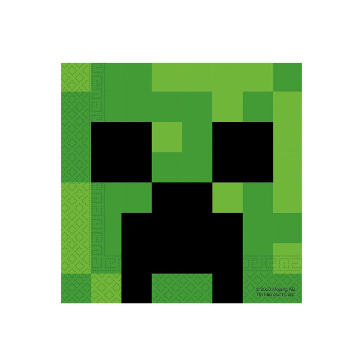Minecraft Party Paper Napkins - 33cm (20pk)