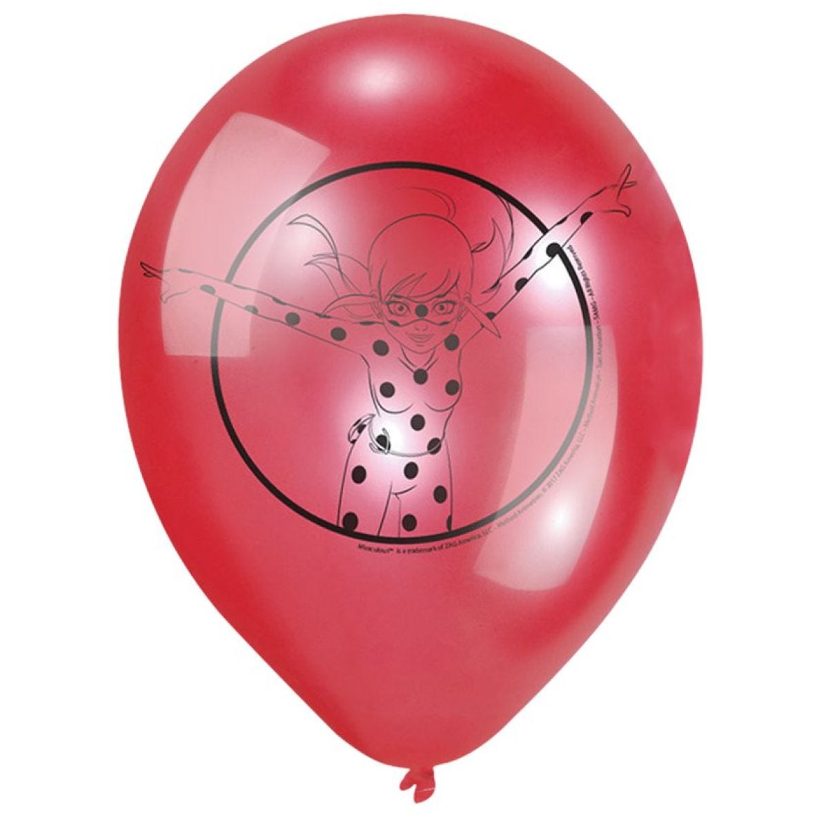 Miraculous Ladybug Latex Balloons - 9" (6pk)