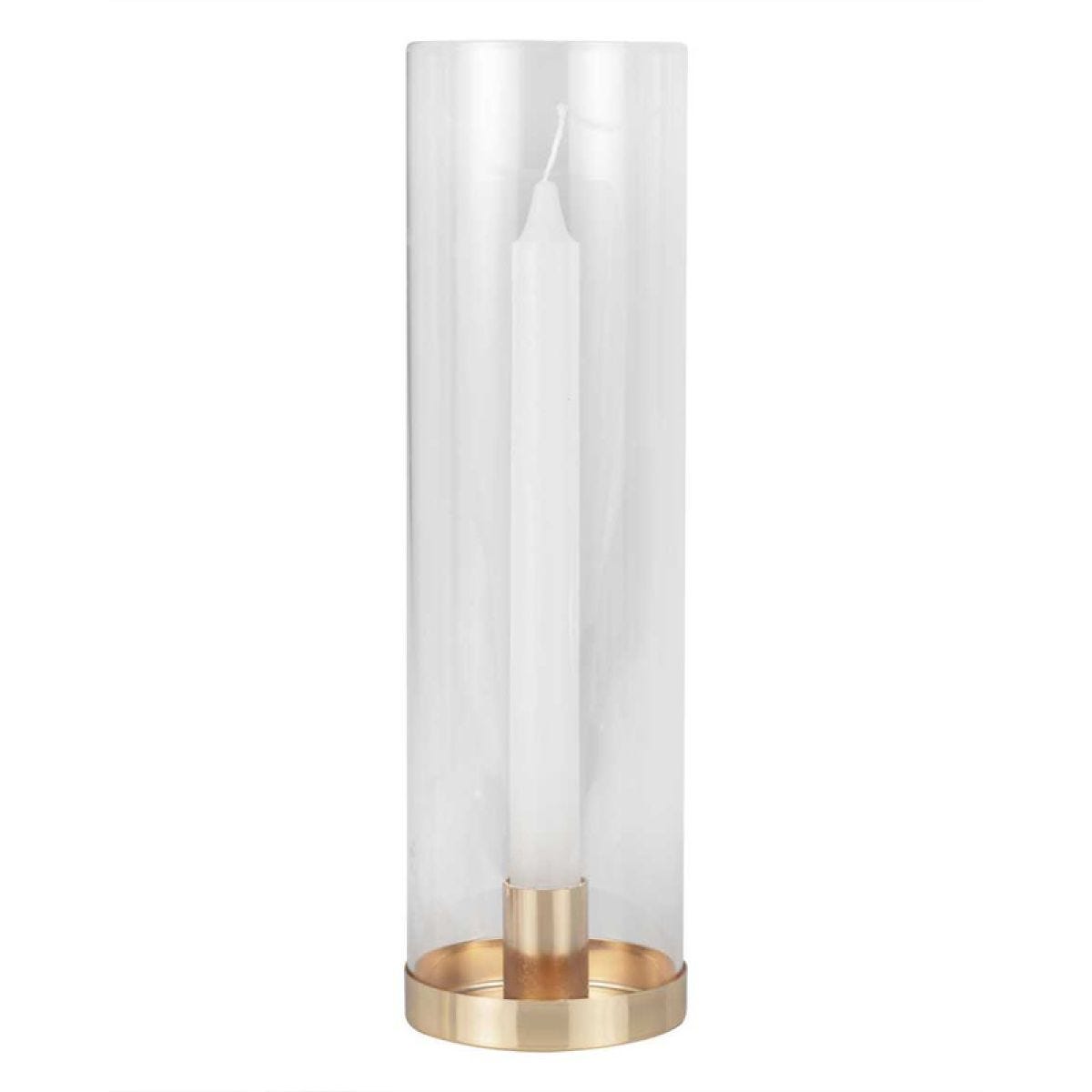 Glass Hurricane Candle Holder - 28cm x 8.3cm
