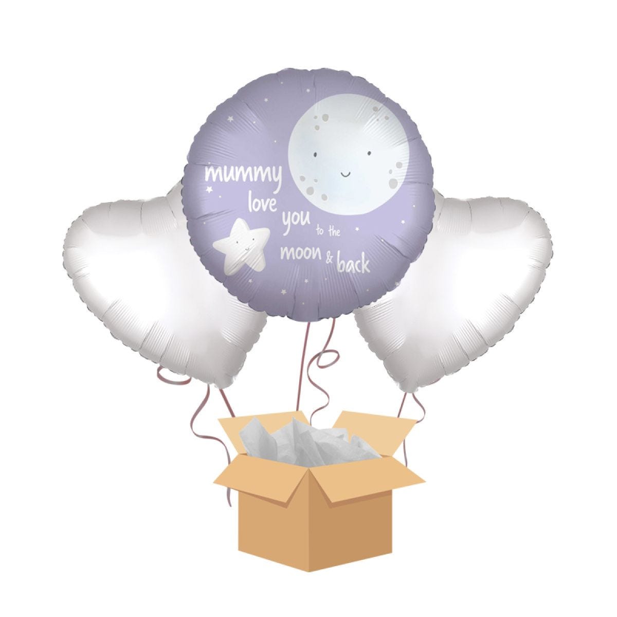 Mummy Love You Balloon Bouquet - Delivered Inflated