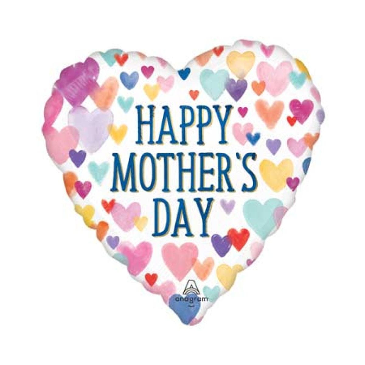 Happy Mother&apos;s Day Hearts Balloon - 28" Foil