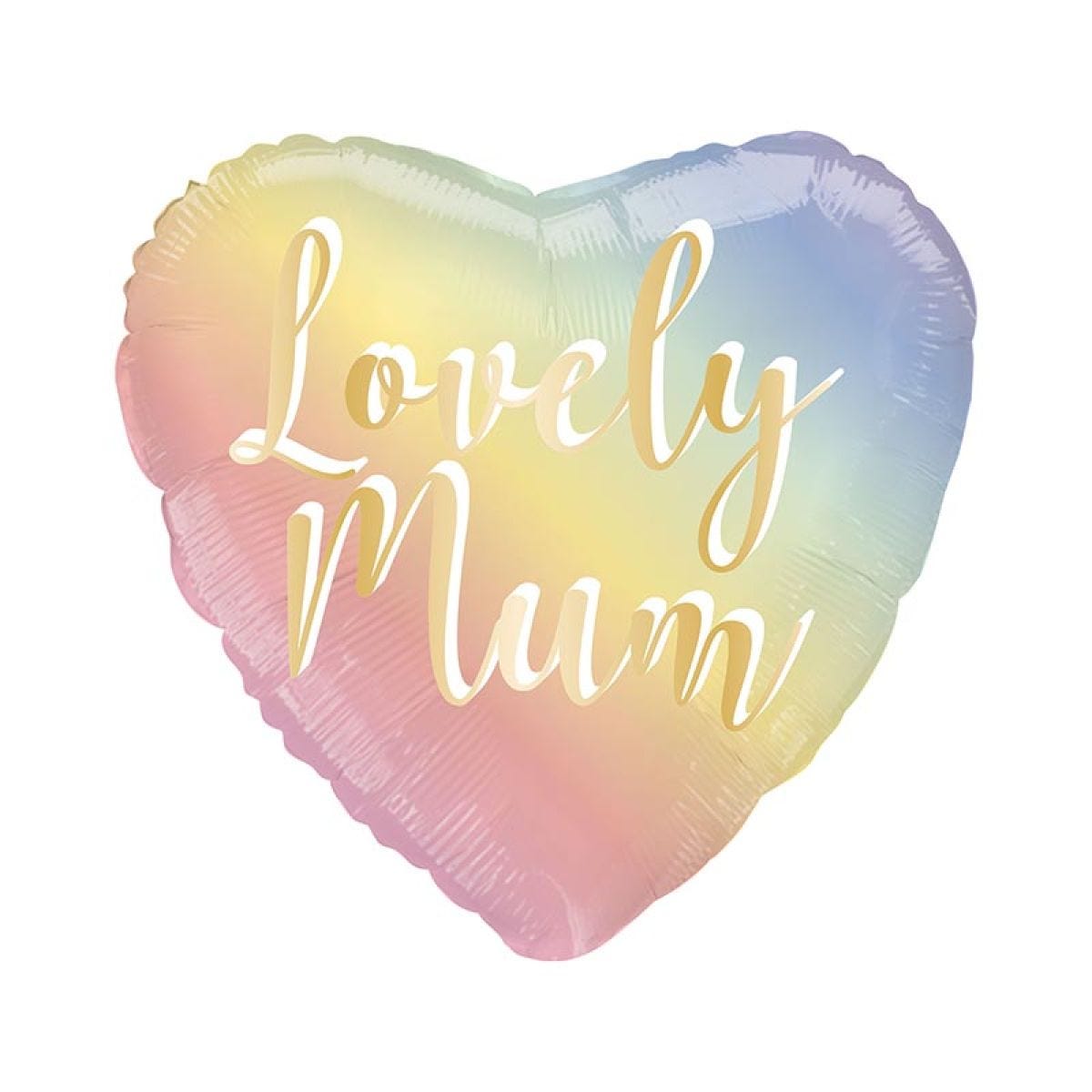 Lovely Mum Ombre Heart Balloon - 18" Foil