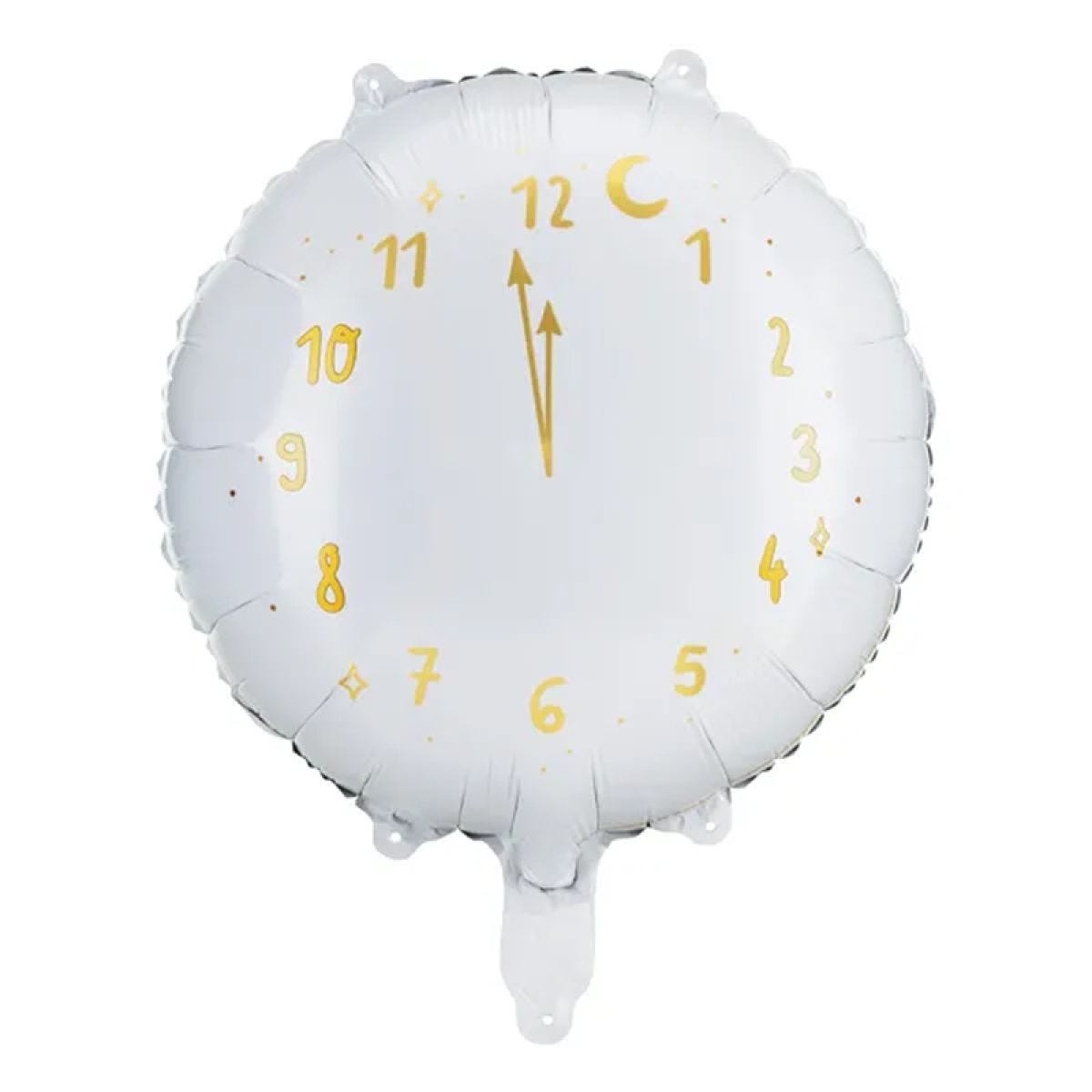 White Clock Balloon - 18" Foil