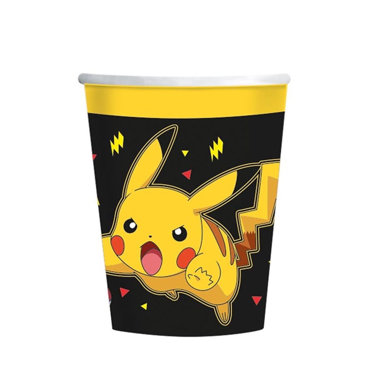 Pikachu Pokemon Party Paper Cups - 237ml (8pk)