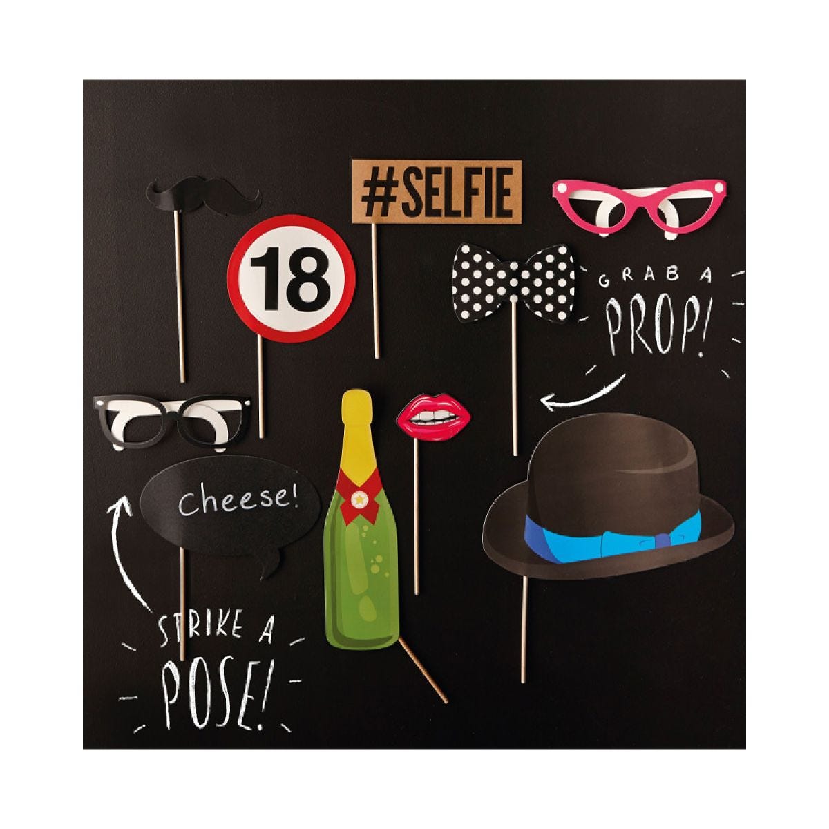 18th Birthday Photo Booth Props