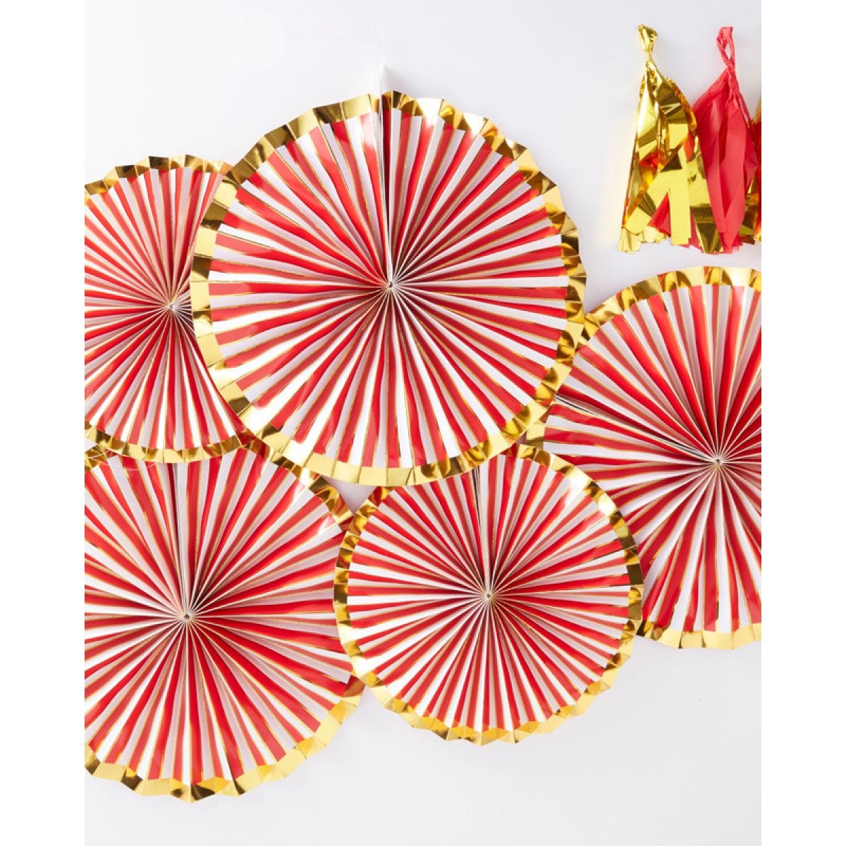 Merry & Bright Foiled Paper Fans