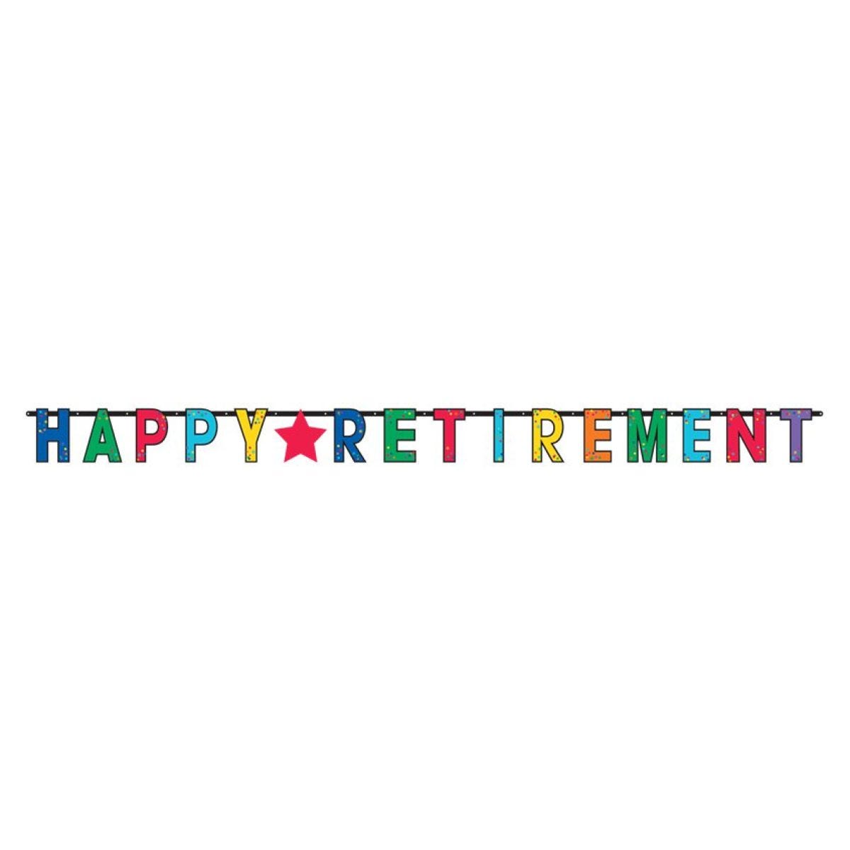 Officially Retired Jumbo Letter Banner (2pk)