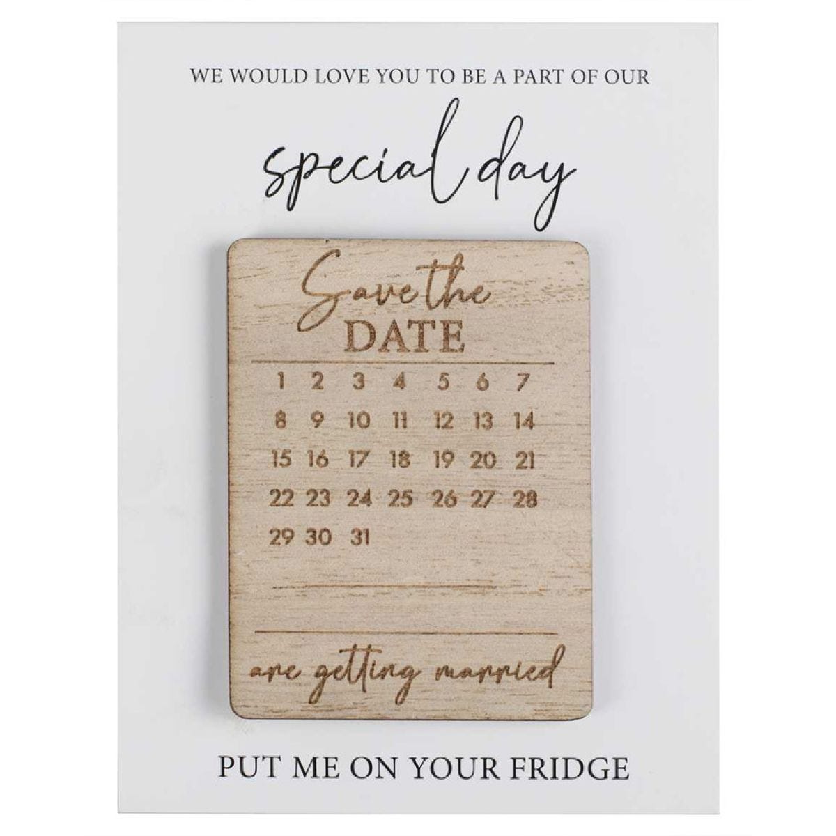 Rustic Romance Wooden &apos;Save the Date&apos; Magnets (10pk)