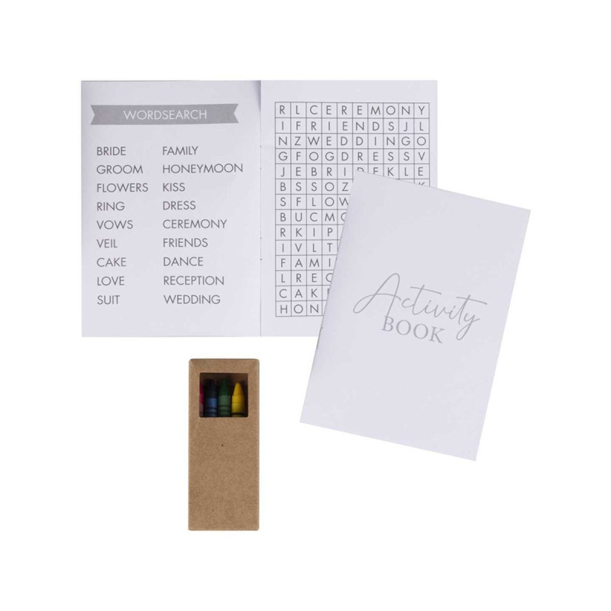 Rustic Romance Childrens Wedding Activity Packs (5pk)