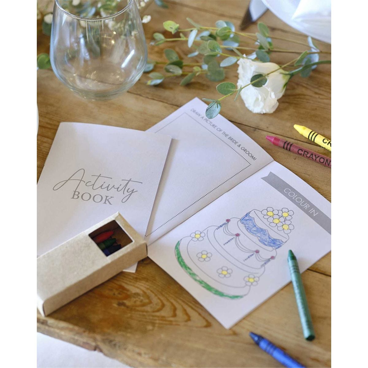 Rustic Romance Childrens Wedding Activity Packs (5pk)