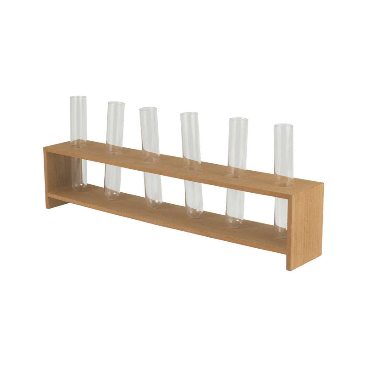 Rustic Romance Wooden Stem Holder Wedding Centrepiece - 19cm x 45cm